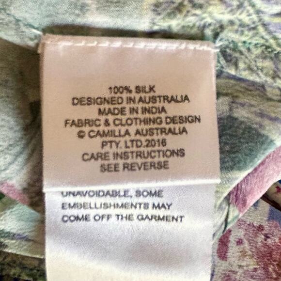 Camilla The Bahia Bliss Shoestring silk Playsuit sz M - Picture 11 of 14